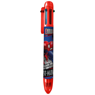 Boligrafo 6 colores Spiderman Marvel